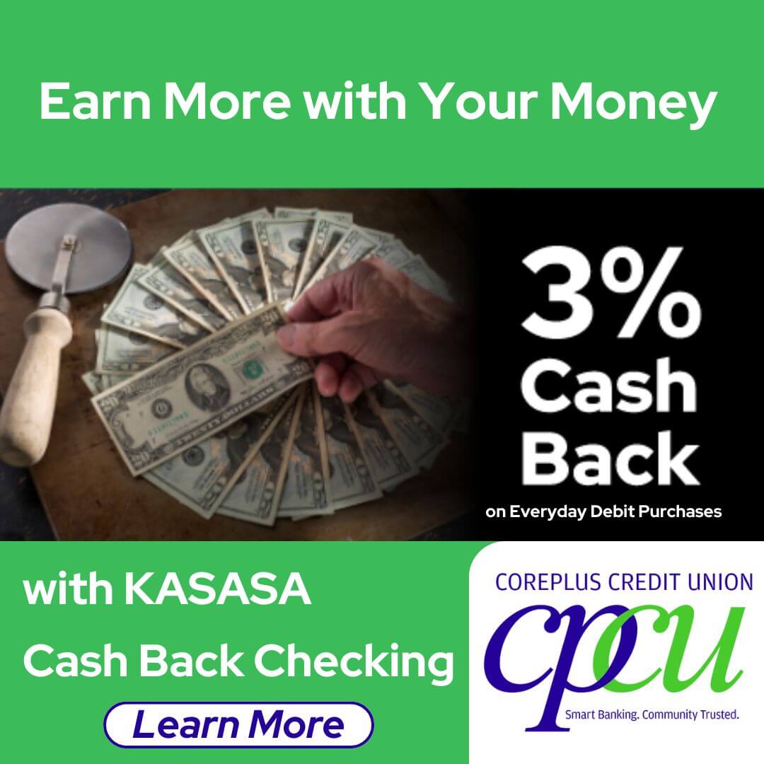 Earn more with your money. 3.00% Cash Back on Everyday Debit Purchases with Kasasa Cash Back. Lean more.